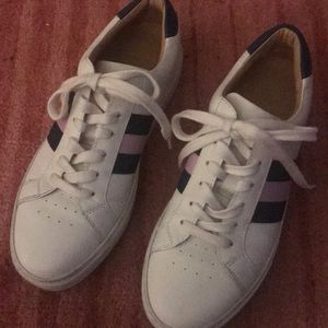 GREATS Royale Leather Sneaker with Stripes Size 8
